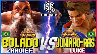 Street Fighter 6 Zangief Bolado (Zangief) Vs Juninho-Ras (Luke) SF6 High Level Gameplay