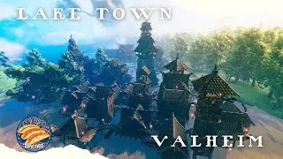 Valheim : Laketown ( Viking build : house & Interior design )