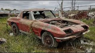 1963 Corvette Split Window Complete Restoration - Junkyard Find to Show Car | Full Process ASMR