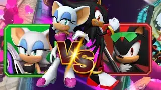 Riders Rouge VS Extreme Gear Shadow Gameplay & Damage SONIC FORCES SPEED BATTLE New Character 