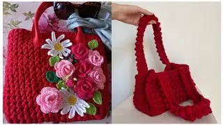 So Attractive Elegant Useful Crochet Hand knitting Handbags Purse Design Free patterns Diy projects