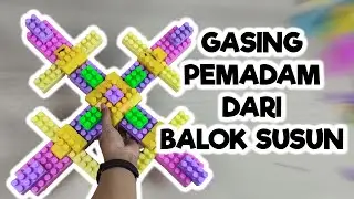 Cara Membuat Gasing Pemadam Jumbo Menggunakan Lego Balok Susun