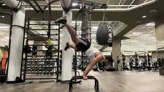Light Banded Assist Straddle Planche hold (8.89 seconds) 