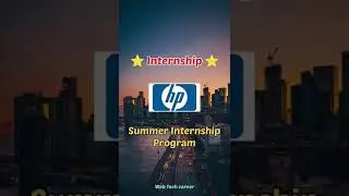 HP Summer Internship Program 2022 | #shorts