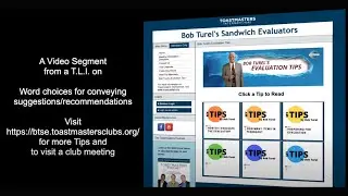 Website Evaluation Tips  Convey Suggestions About Word Choices | Bob Turel's Sandwich Evaluators