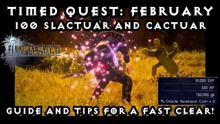 Final Fantasy XV (15) &mdash; охота на кактуаров и слактуаров по заданию на время! Советы и руководство!