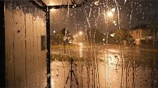 Heavy Rain at Night  Calm Night Ambience for Sleep & Relaxation
