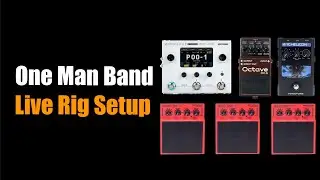One Man Band Live Rig Setup (Roland SPD, Boss OC5, TC Helicon, Ampero 2)