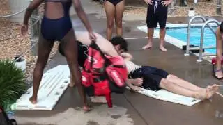 Lifeguard training exercise at SplashDown Waterpark near Manassas