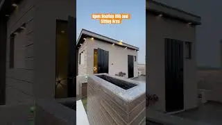Open Rooftop BBQ And Sitting Area in 5 Marla Fully Furnished House in Bahria Orchard Lahore