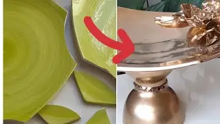 Kırık Tabakları Sakın Atmayın/ Broken Plates Recycling#kendinyap #diy #geridönüşüm #atmadönüştür