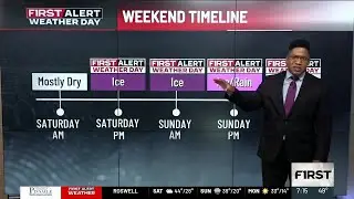 First Alert Weather: Here&rsquo;s when freezing rain will move in as ice storm intensifies into weekend