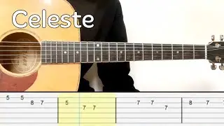 d4vd - Celeste (Easy Guitar Tutorial Tabs)