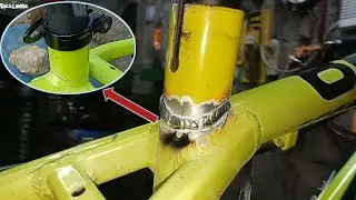 Repair crack seatpost tube aluminum frame