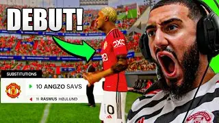 ANGZO MAKES HIS PRO DEBUT FOR MAN UNITED! - FC24 Angzo Player Career Mode #2