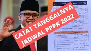 CATAT TANGGALNYA - JADWAL PPPK 2022
