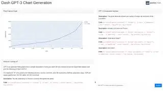 Dash GPT-3 Line Charts Generation Demo