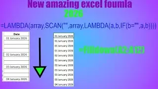 filldown new excel formula 2026 Tamil