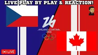 Czechia vs Canada | 2026 Winter Olympics | Mens Hockey Live Play By Play & Reaction (2/12/2026)