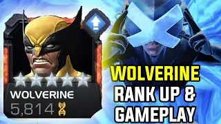 Wolverine Rank up & Gameplay + Prof X Synergy | OP Combo!!! | Marvel Contest of Champions