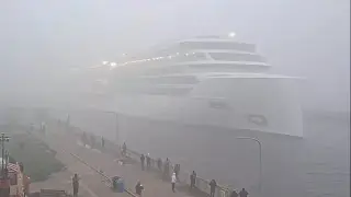 Foggy Arrival - Viking Octantis arrived in Duluth 5/30/2022