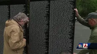 Veterans overcome by emotions as Vietnam Moving Memorial Wall makes stop in Kernersville