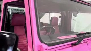 Land Rover defender 90 custom pink #classiccars #defender #landrover #cars