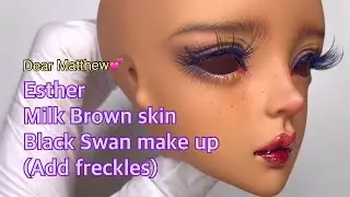 Bjd doll [Supia doll] Esther Black Swan make-up 수피아돌 에스더 블랙스완 메이크업  제작 영상