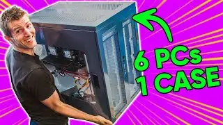 How this PC Case Fits SIX Editing Workstations Inside!