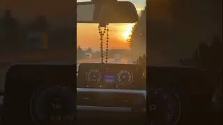 Sunrise 🌅 view with a car ride #music #subscribemychannel #travel