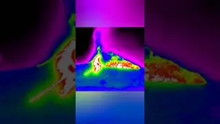 Thermal camera shows Mount&nbsp;Etna&nbsp;erupting