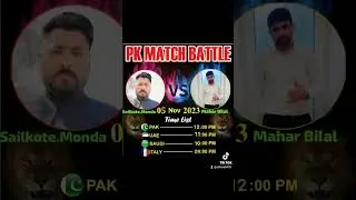 BIG PK MATCH TIK TOK #duet # milna