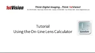 Tutorial:  Calculating your lens focal length