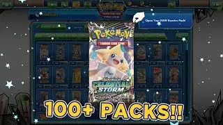 MASSIVE 100+ CELESTIAL STORM POKEMON TCGO BOOSTER PACK OPENING!