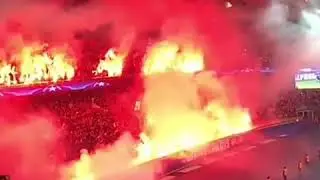 Parc de Prince atmosphere game between PSG VS REAL MADRID IN UEFA