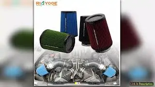 Car High Flow Air Filter 3 35 4inch Cold Air Intake Universal Filters for Sport Racing Car Engine A