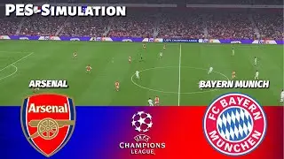 🔴LIVE | ARSENAL vs BAYERN MUNICH - UEFA Champions League 2025 | PES 21 Simulation