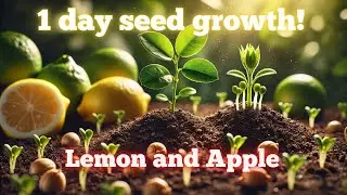 Lemon and Apple Seedlings! | Timelapse Pt. 1