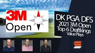 2021 3M Open Draftkings Golf Value Picks: Favorite Golfers to Target Under $7,500 for GPP contests
