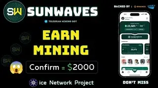 Ice Network New Project | Sunwaves Token Acount | Sunwaves OTP Issue Solved💯