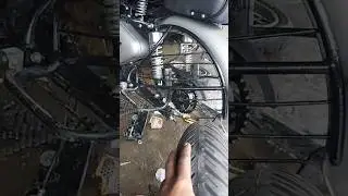 Royal Enfield classic 350 alloy while install re genuine parts