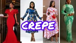 🔥100+ 2025 Latest Crepe Gown Styles for Elegant Women | Chic & Classy Fashion Inspiration