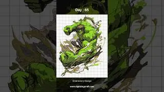 hulk embroidery design file #hulk #marvel #machineembroidery #embroidery #animeembroidery #aiart