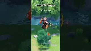 Low VS High AR Player #genshinimpact #genshin #hoyoverse #hoyocreators #kazuha #mondstadt #barbara
