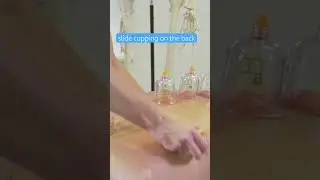Скользящий баночный массаж на широкой спине - #техникисухогобаночногомассажа