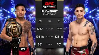 Joshua Van vs Brandon Moreno Full Fight - UFC 5 Fight Night
