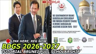 🔴BREAKING NEWS: BEASISWA SULTAN BRUNEI BDGS SCHOLARSHIP 2026-2027, REGISTER NOW!