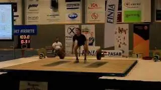 USM I Tyngdlyftning 2015 Lyftare Marcus Wigenborg