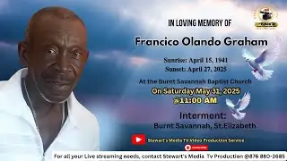 Thanksgiving Service For the Life Francico Olando Graham| Full Service