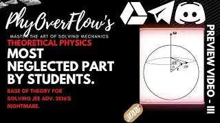 THEORY LECTURE: PARTICLE TO RBD KINEMATICS, CONCEPT BUILDING | MECHANICS| @PhyOverFlow